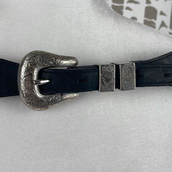 RARE Genuine Vintage Nickles Leather Belt Buffalo Indian Head 40 - Picture 10 of 13